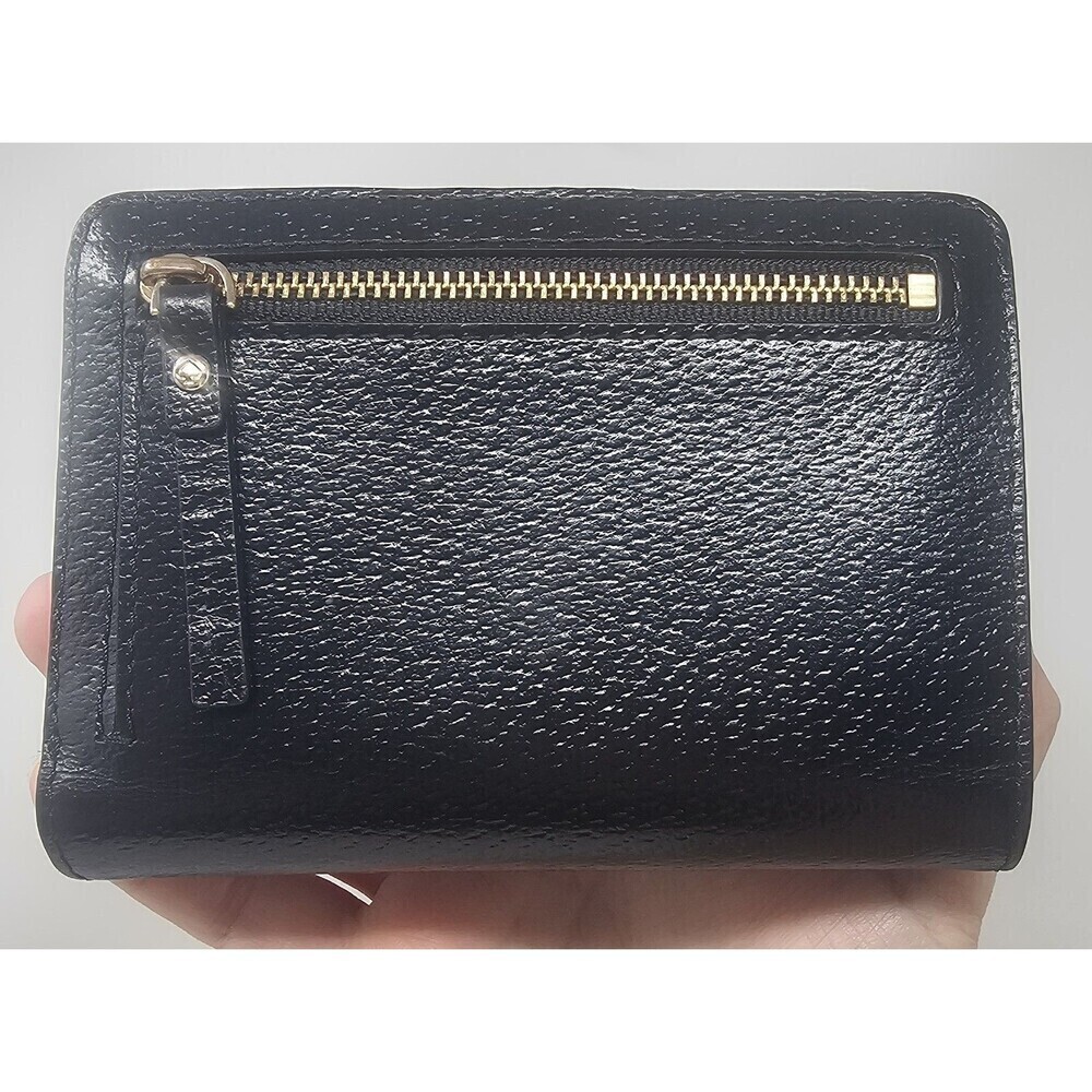 Kate Spade Grove Street Tellie Bifold Black Leather Wallet 5x3.5" - Picture 3 of 16
